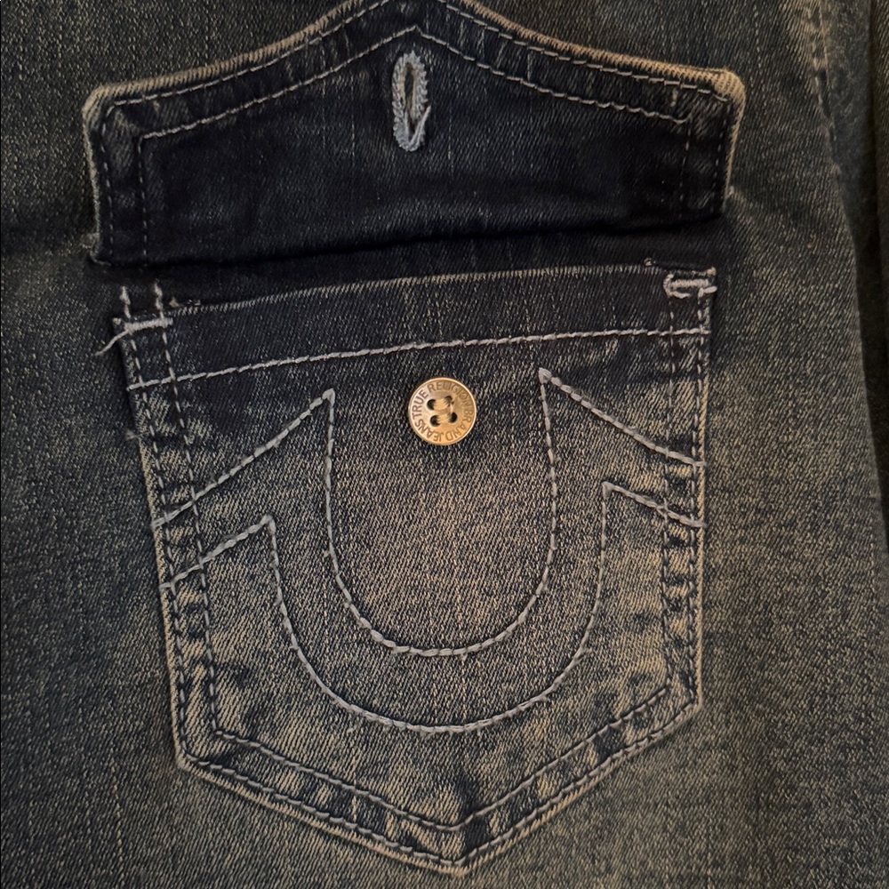 TRUE RELIGION Georgia Denim Glitter Shirt - Picture 8 of 16